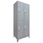 Locker Metálico Industrial Reforzado 2 Cuerpos 4 Puertas
