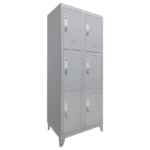 Locker Metálico Industrial Reforzado 2 Cuerpos 6 Puertas