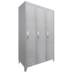 Locker Metálico Industrial Reforzado 3 Cuerpos 3 Puertas