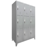 Locker Metálico Industrial Reforzado 3 Cuerpos 9 Puertas