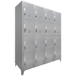 Locker Metálico Industrial Reforzado 4 Cuerpos 16 Puertas
