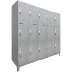Locker Metálico Industrial Reforzado 5 Cuerpos 15 Puertas