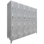 Locker Metálico Industrial Reforzado 5 Cuerpos 20 Puertas