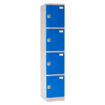 Locker Plástico 1 Cuerpo 4 Puertas
