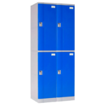 Locker Plástico 2 Cuerpos 4 Puertas